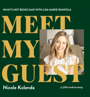MEET MY GUEST-Nicole Kolenda